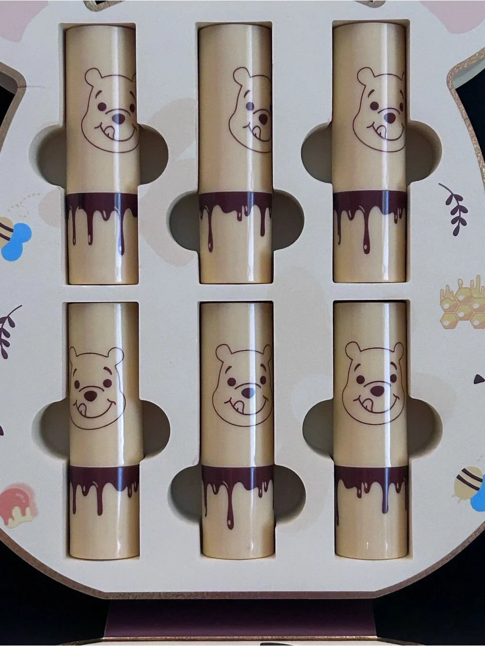 Winnie the Pooh Lipstick Makeup Palette Set of Six- Brand New